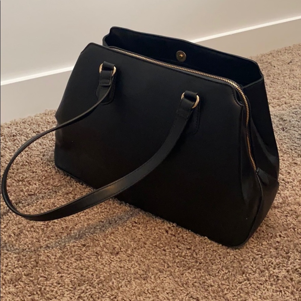 Vegan leather satchel